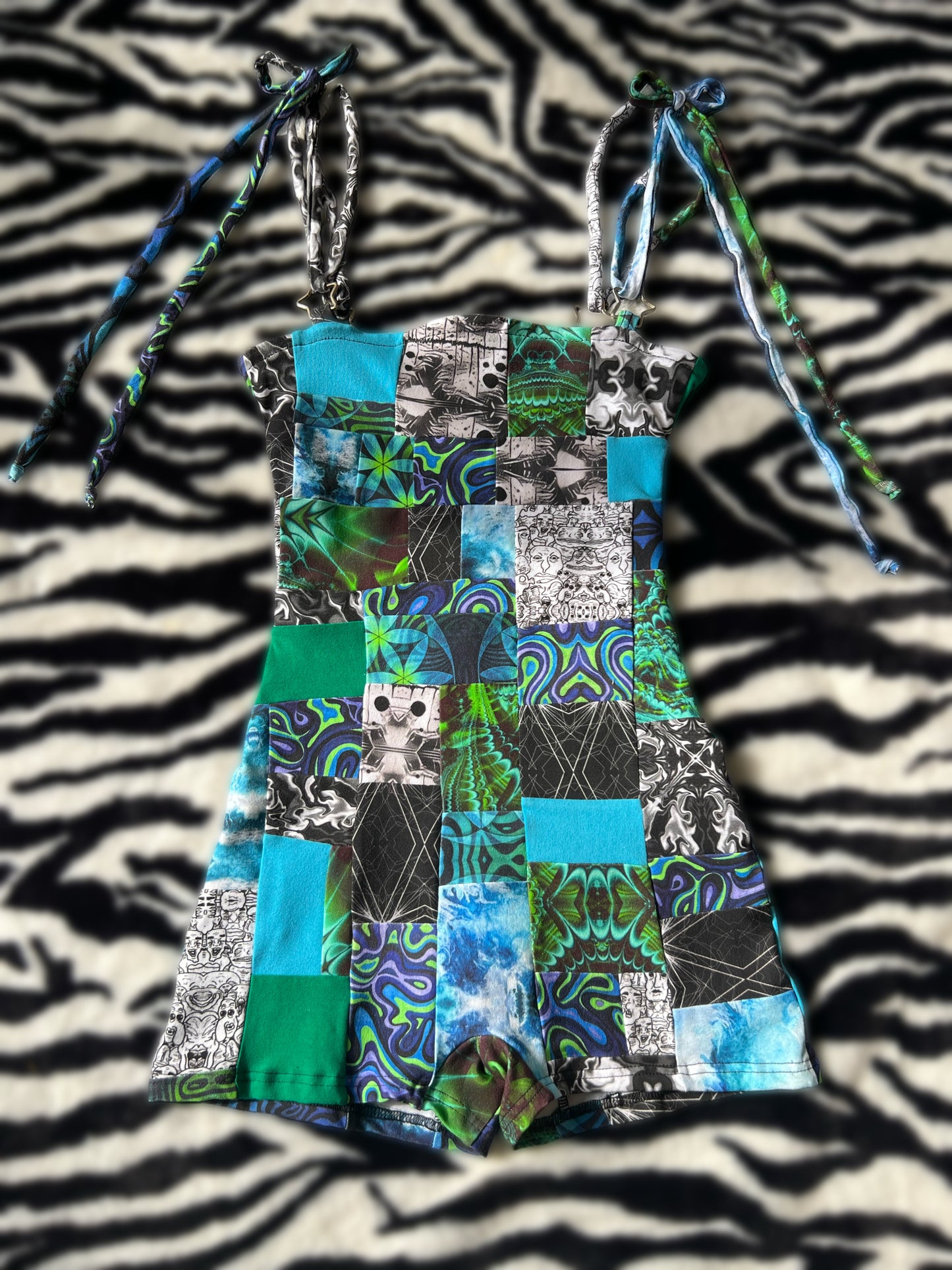 patchy stardust romper