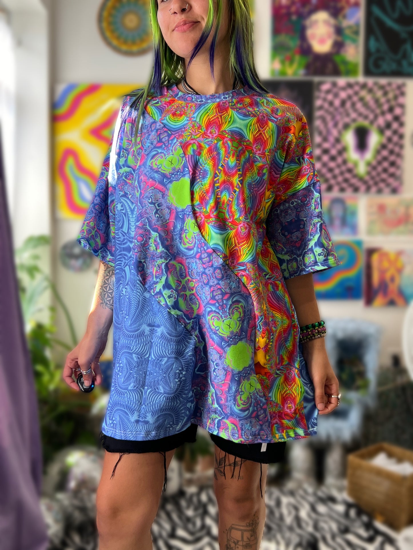 3 pattern stay wavy tee