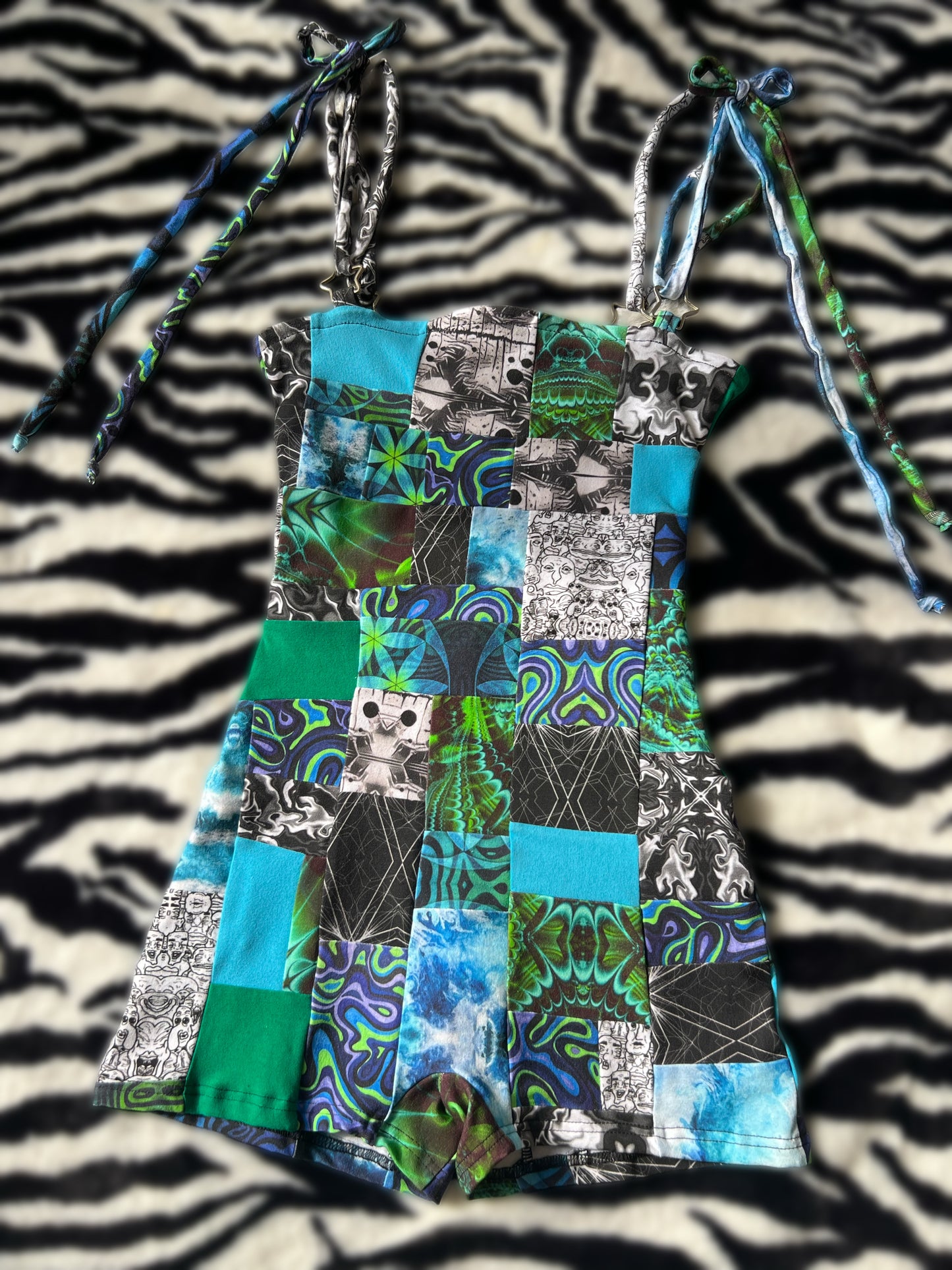 patchy stardust romper