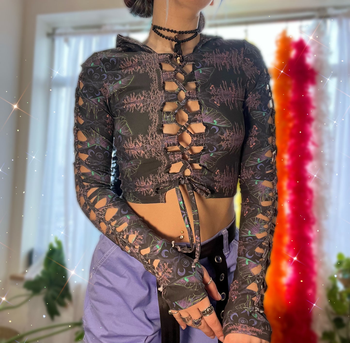 goddess hooded long sleeve