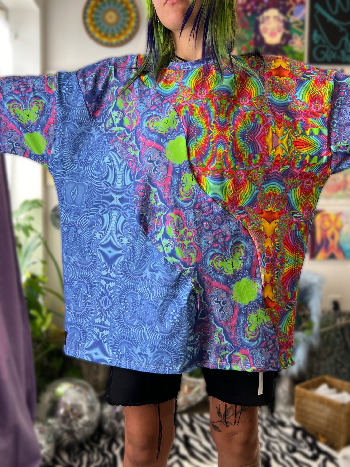 3 pattern stay wavy tee