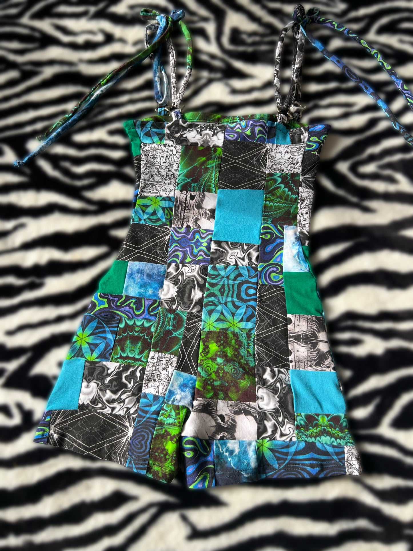 patchy stardust romper