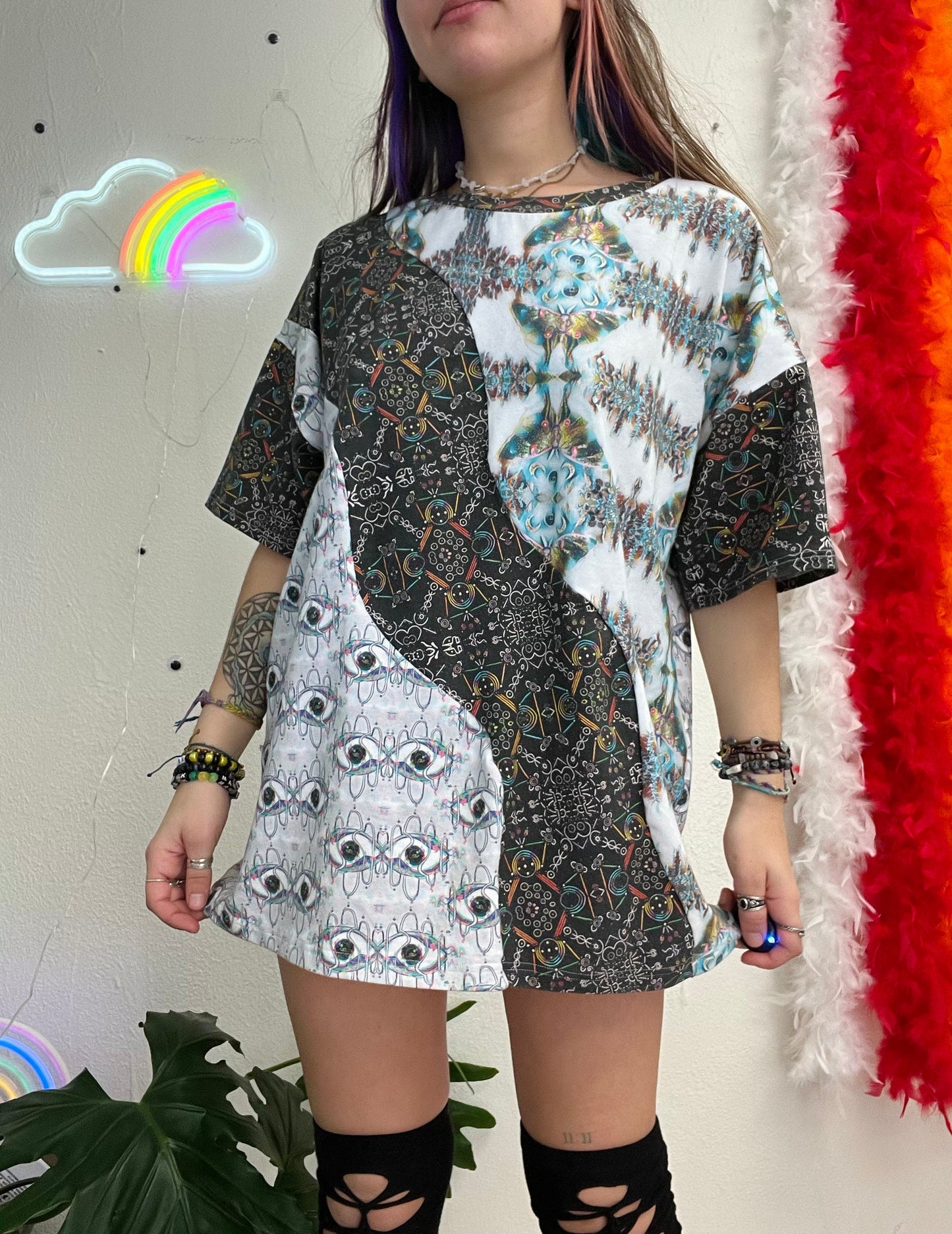 3 pattern stay wavy tee