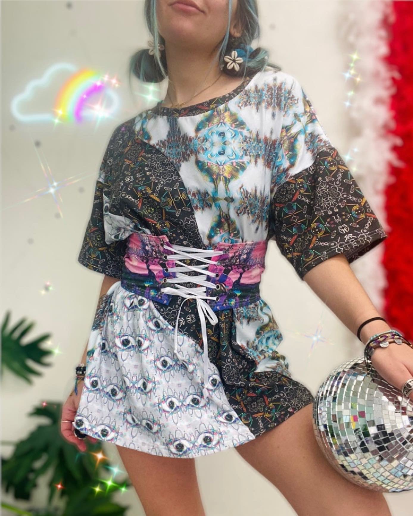 3 pattern stay wavy tee