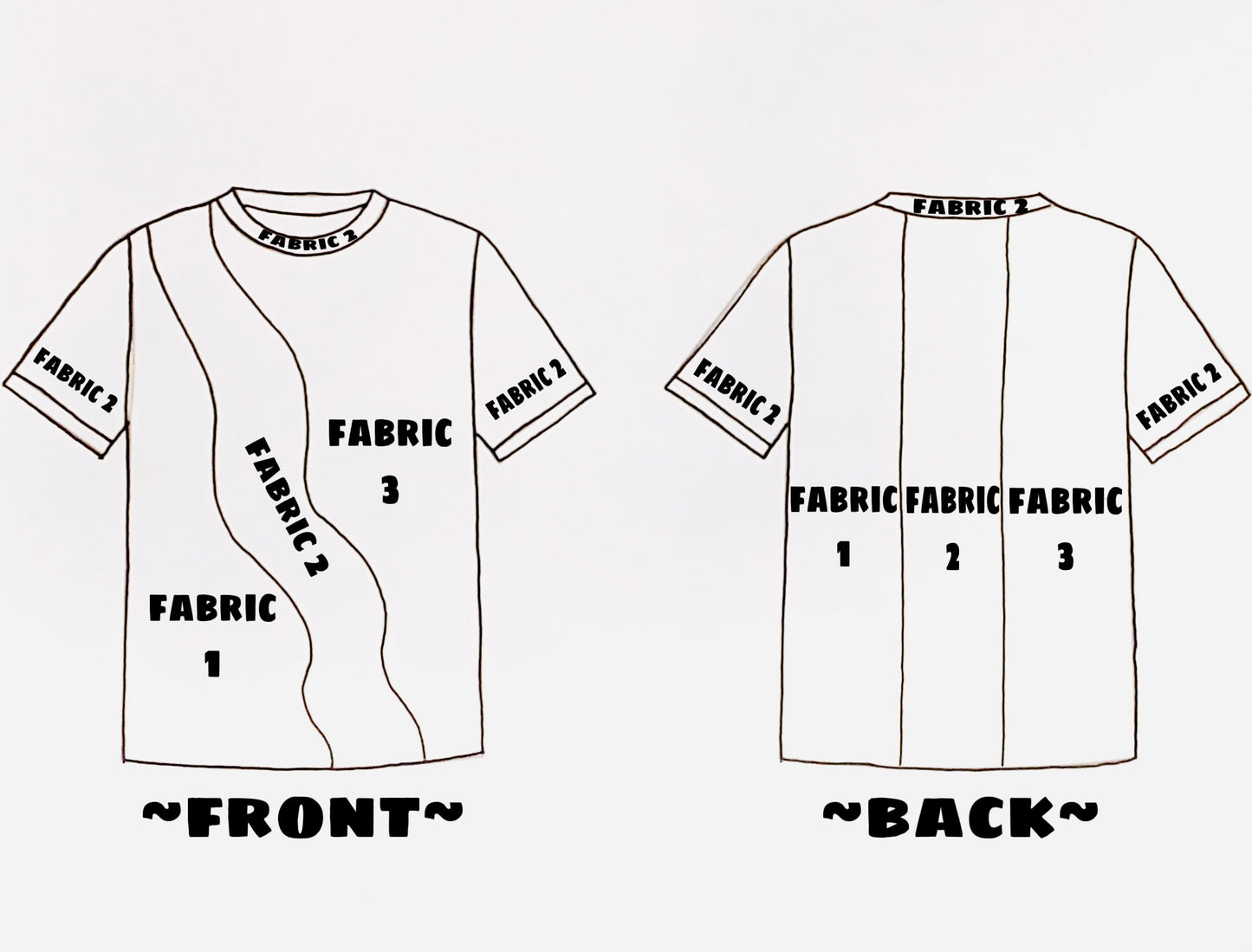 3 pattern stay wavy tee