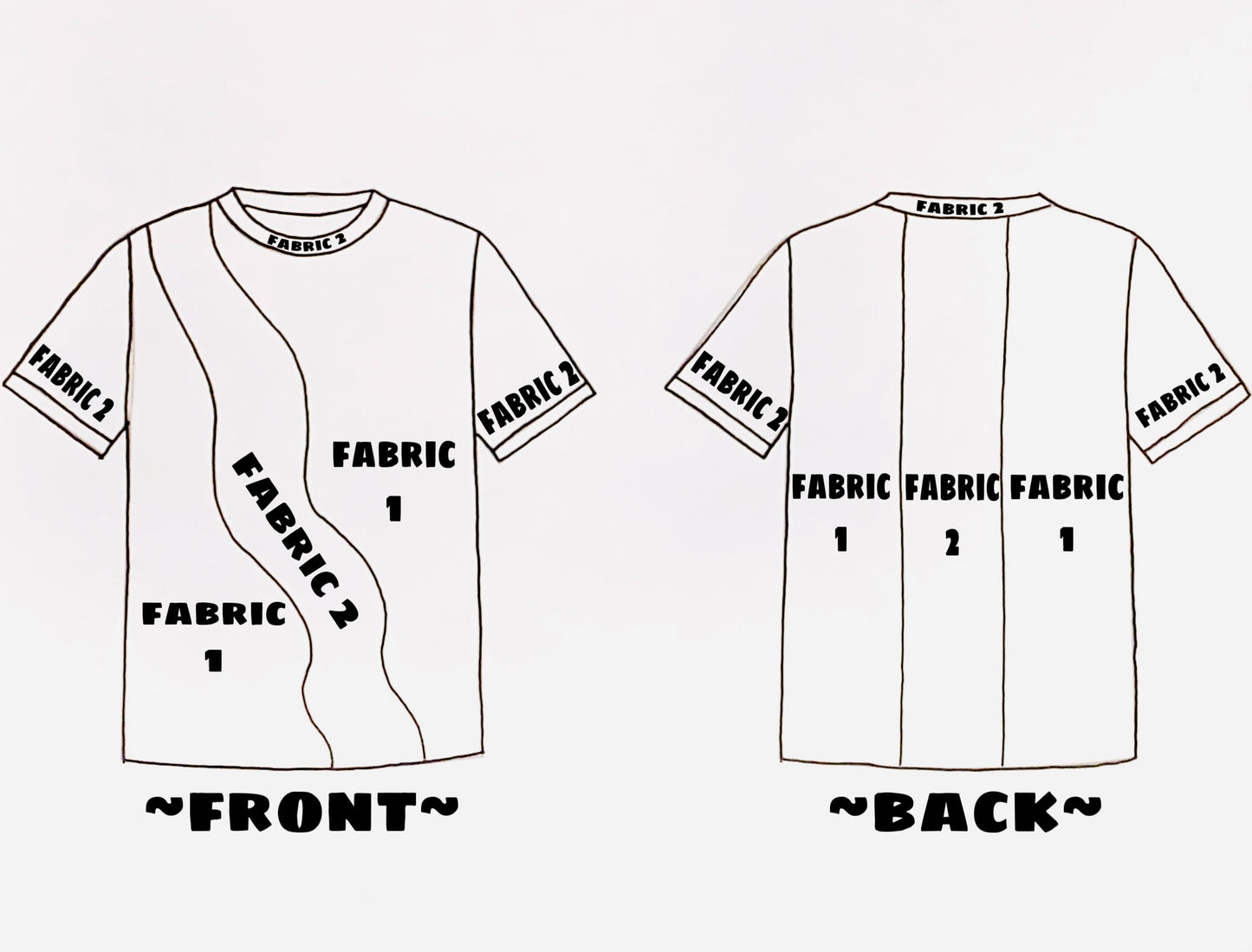 2 pattern stay wavy tee