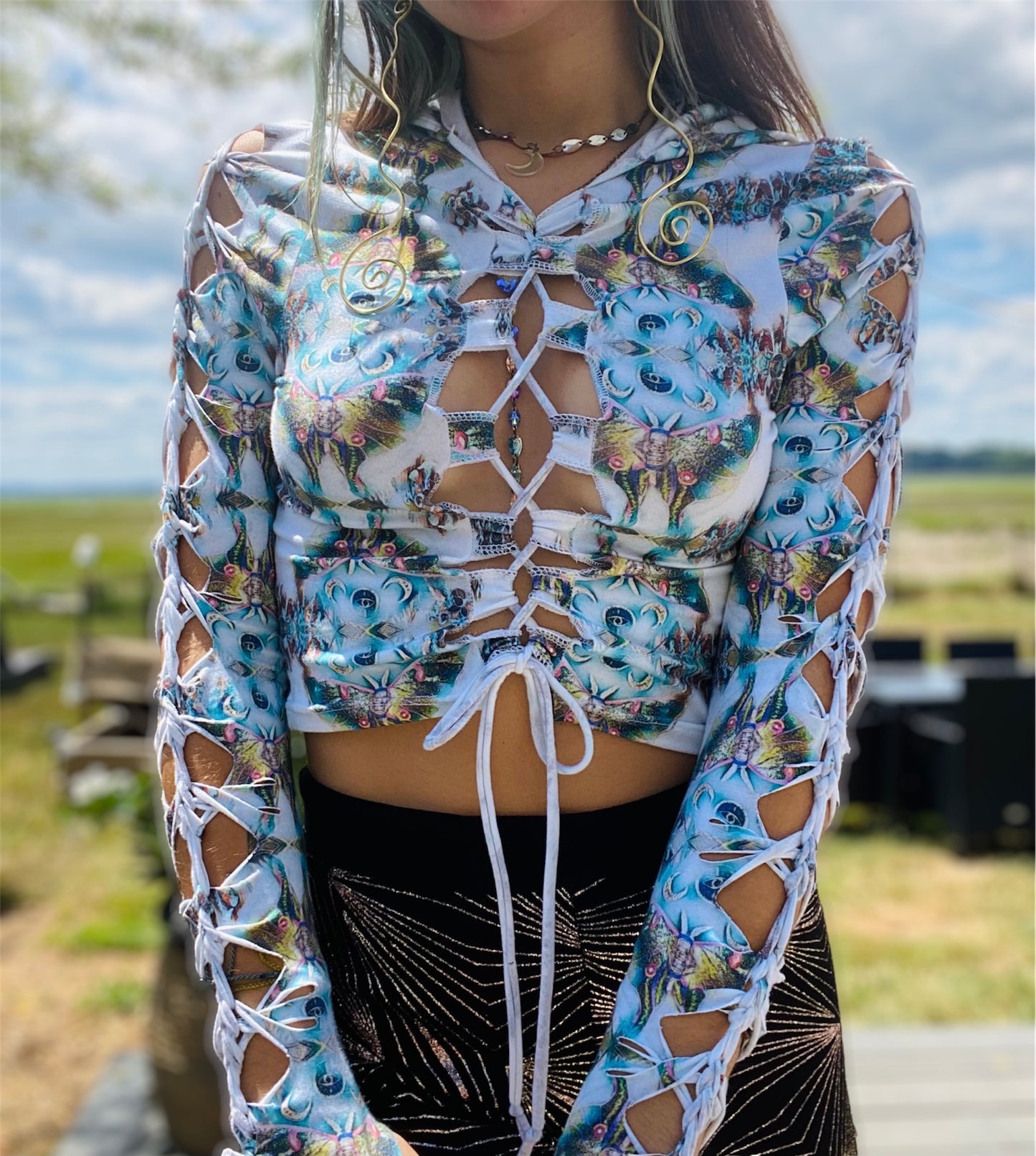 goddess hooded long sleeve