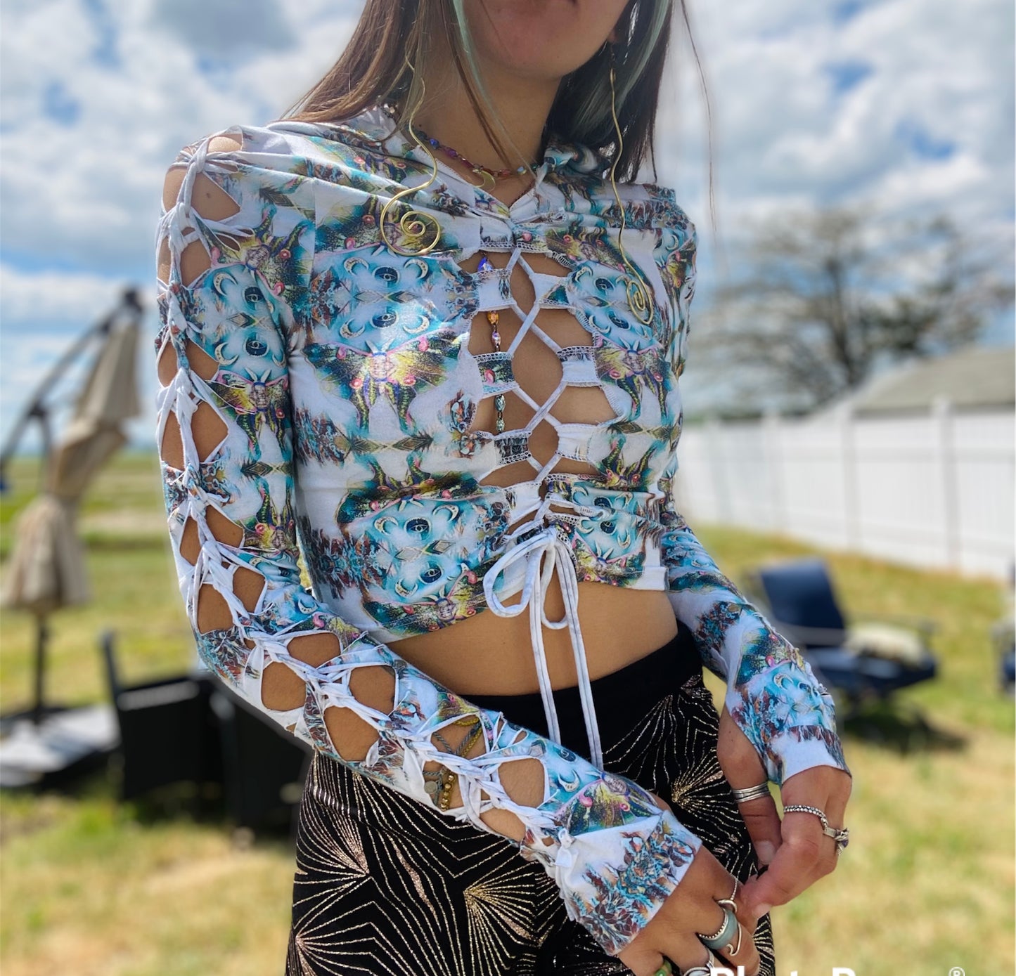 goddess hooded long sleeve