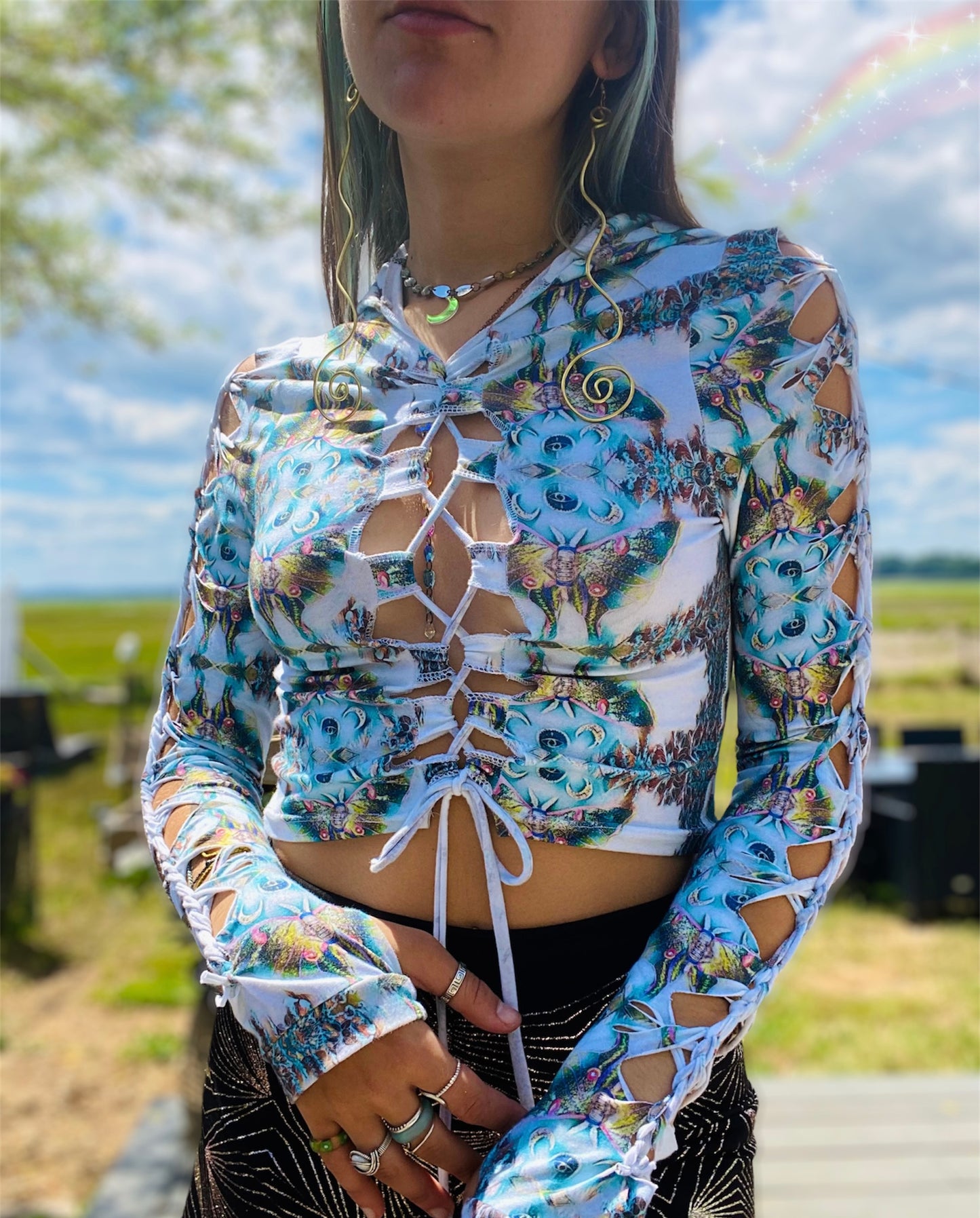 goddess hooded long sleeve