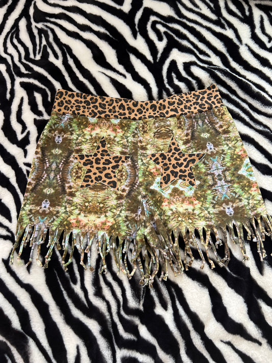 2xl camo leopard star baby shorts