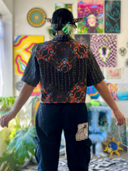 RTS cropped button up