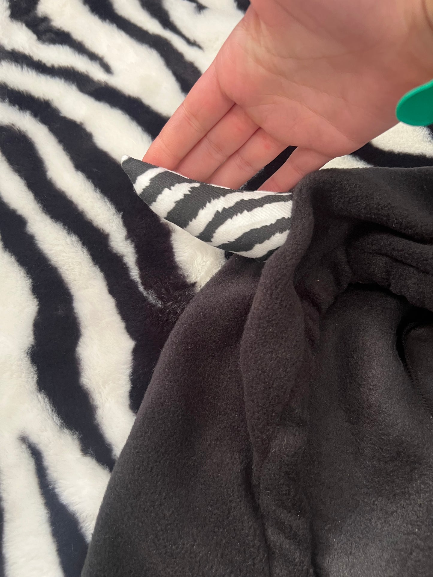 zebra monster hood