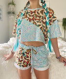 1/2 & 1/2 cropped tee’s